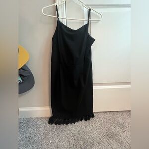 Black Tassel Mini Dress